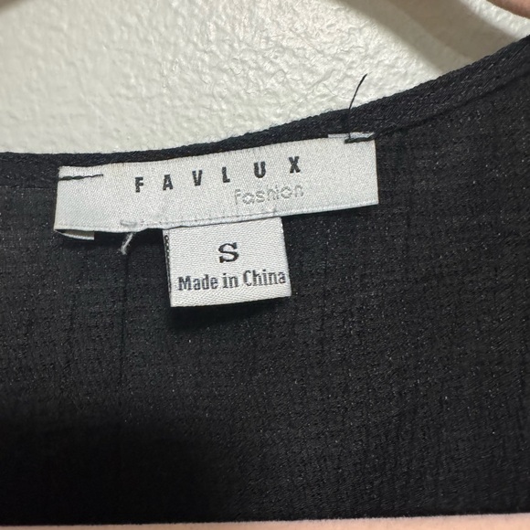 Favlux Black Draped Witchy Sleeves Top - Picture 6 of 7